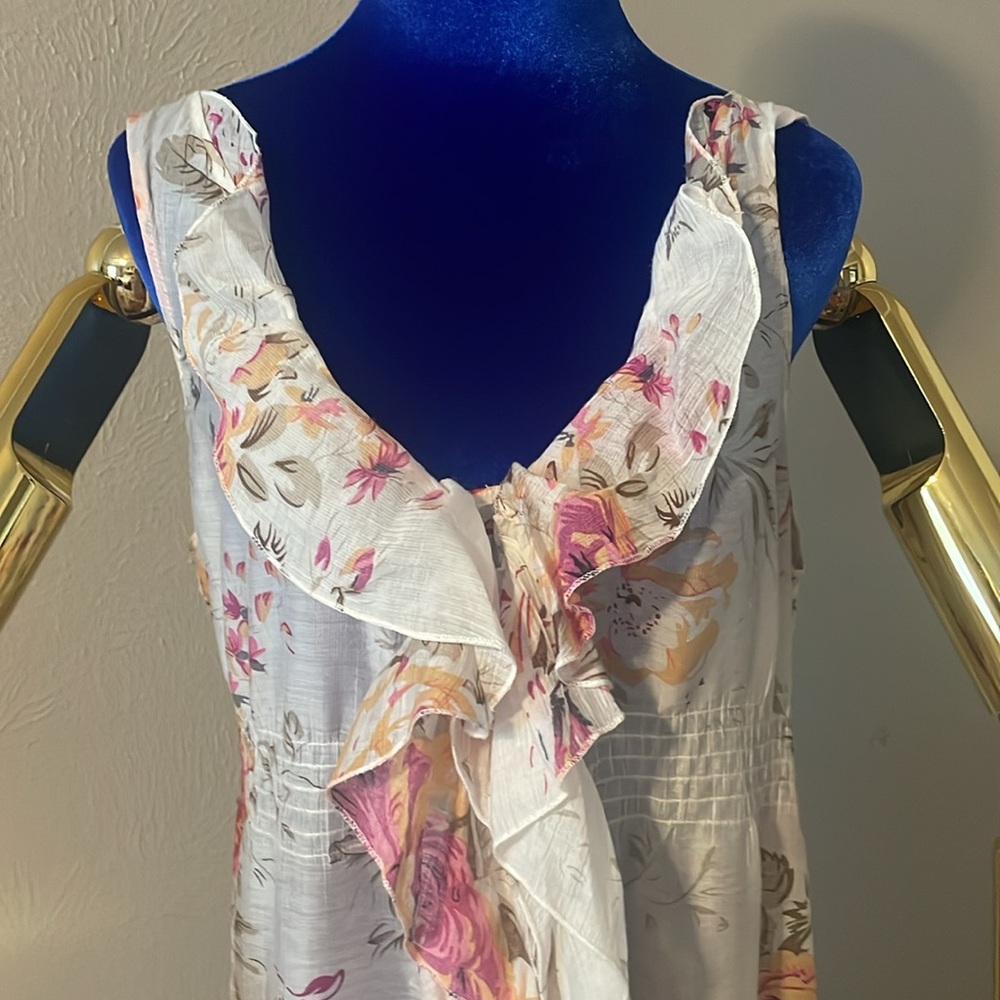 Papaya sleeveless dress